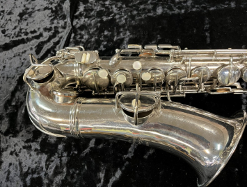 Photo Original Nickel Plated CG Conn Chu Berry Vintage Alto Sax - Serial # 204310